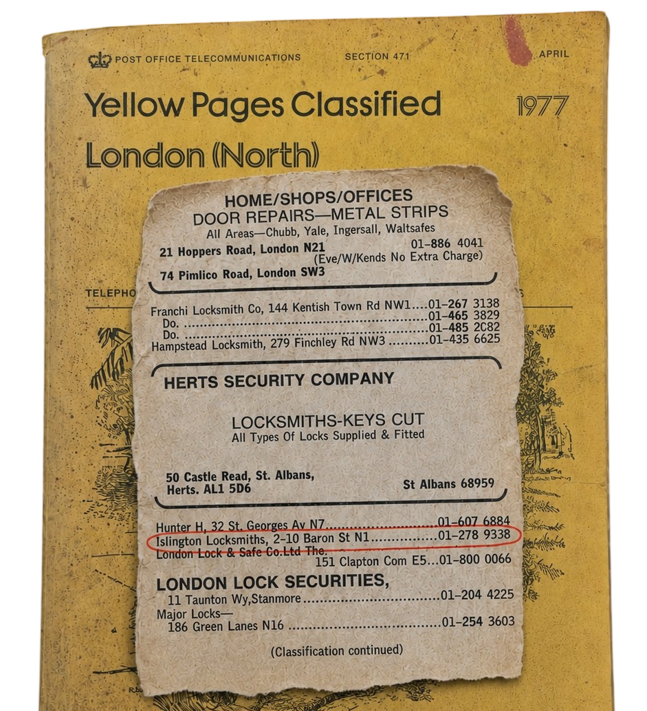 1977 Yellow Pages Advertisement